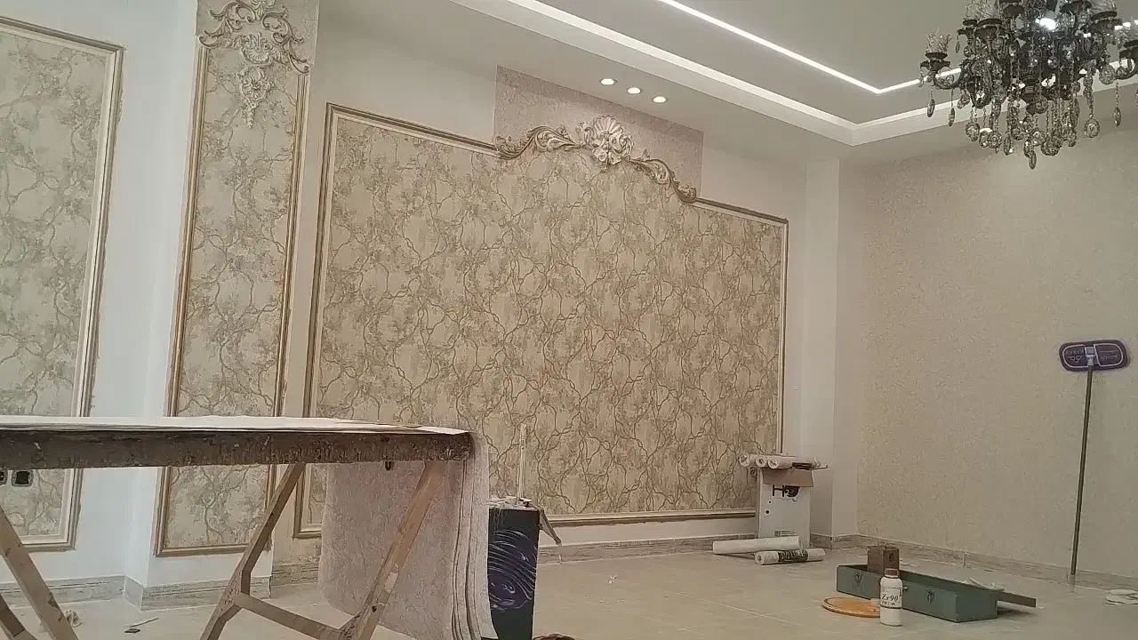 نصب کاغذ دیواری پوستر نصاب کاغذ|خدمات پیشه و مهارت|زنجان, |دیوار