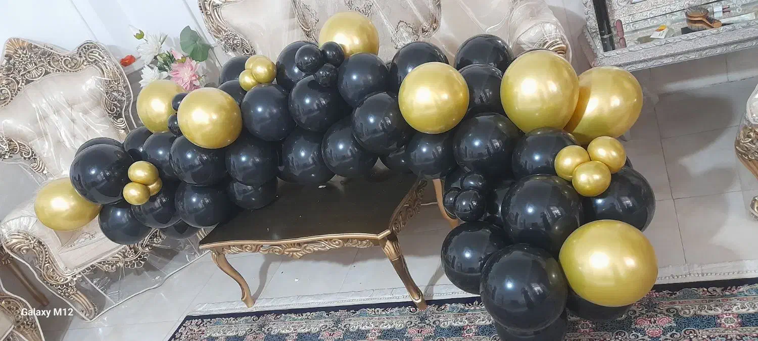 ریسه ی بادکنک تولد|ریسه و چراغ تزئینی|نیشابور, بلوار گلها|دیوار