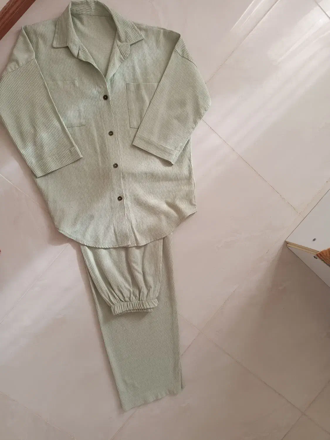 شومیز شلوار ست سبز|لباس|پرند, فاز ۰|دیوار