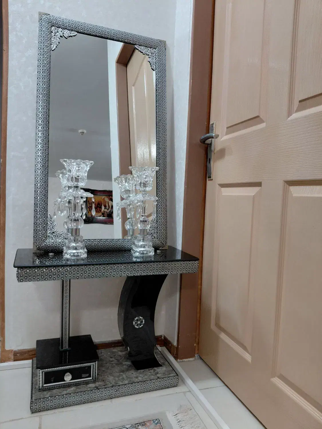 آینه کنسولی وشمعدان|بوفه، ویترین، کنسول|رشت, پل تالشان|دیوار