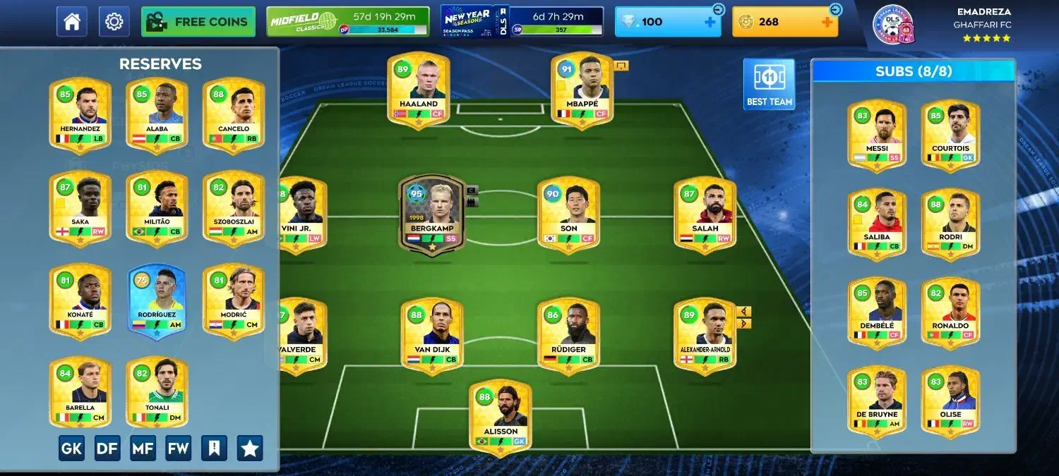 اکانت دریم لیگ خاص|کنسول، بازی ویدئویی و آنلاین|تهران, منیریه|دیوار