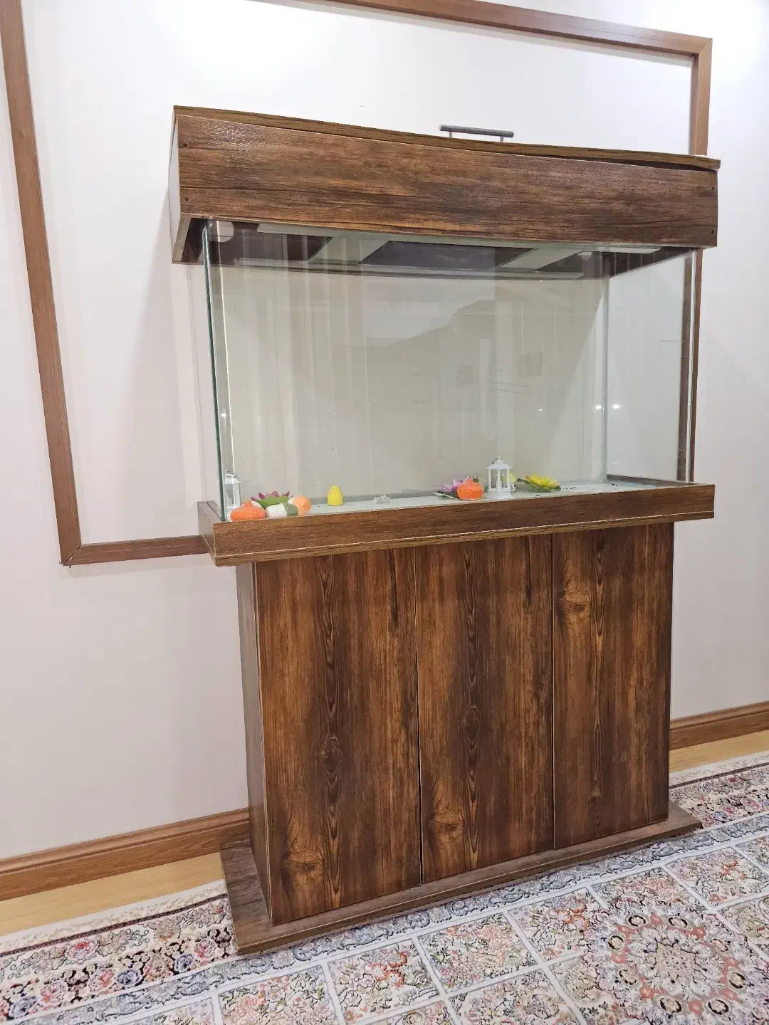 آکواریوم شیشه خم با درب و پایه|ماهی|کرج, فاز ۴ مهرشهر|دیوار