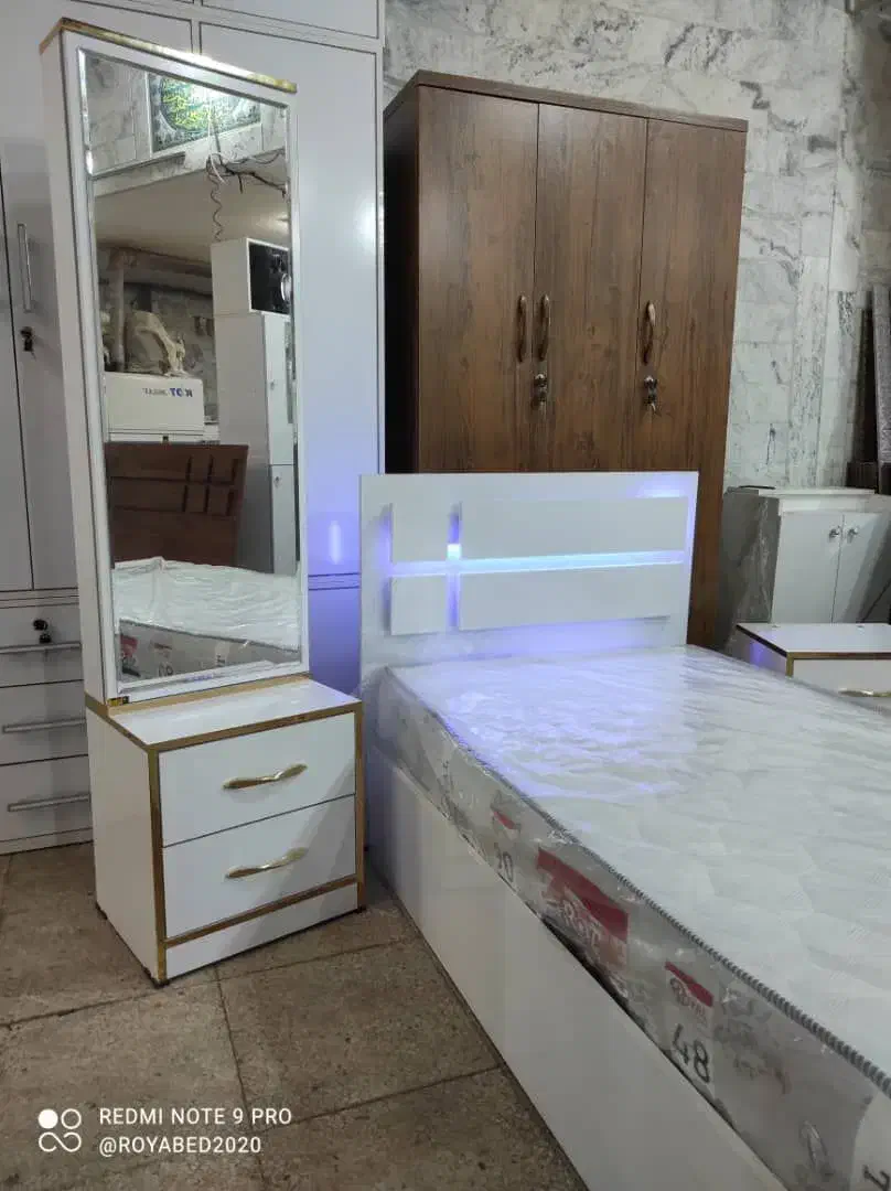 تخت خواب یک نفره پازلی //تولیدی انواع سرویس خواب|تخت و سرویس خواب|خمینیشهر, |دیوار