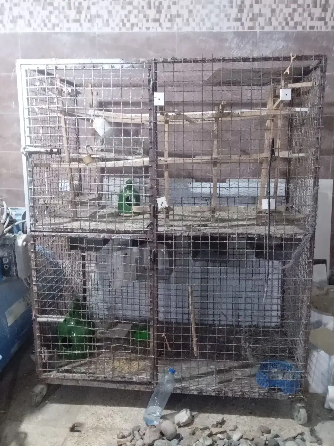 یک عدد قفس دوطبقه|لوازم جانبی حیوانات|شهریار, شهرک بهاران (ویره)|دیوار