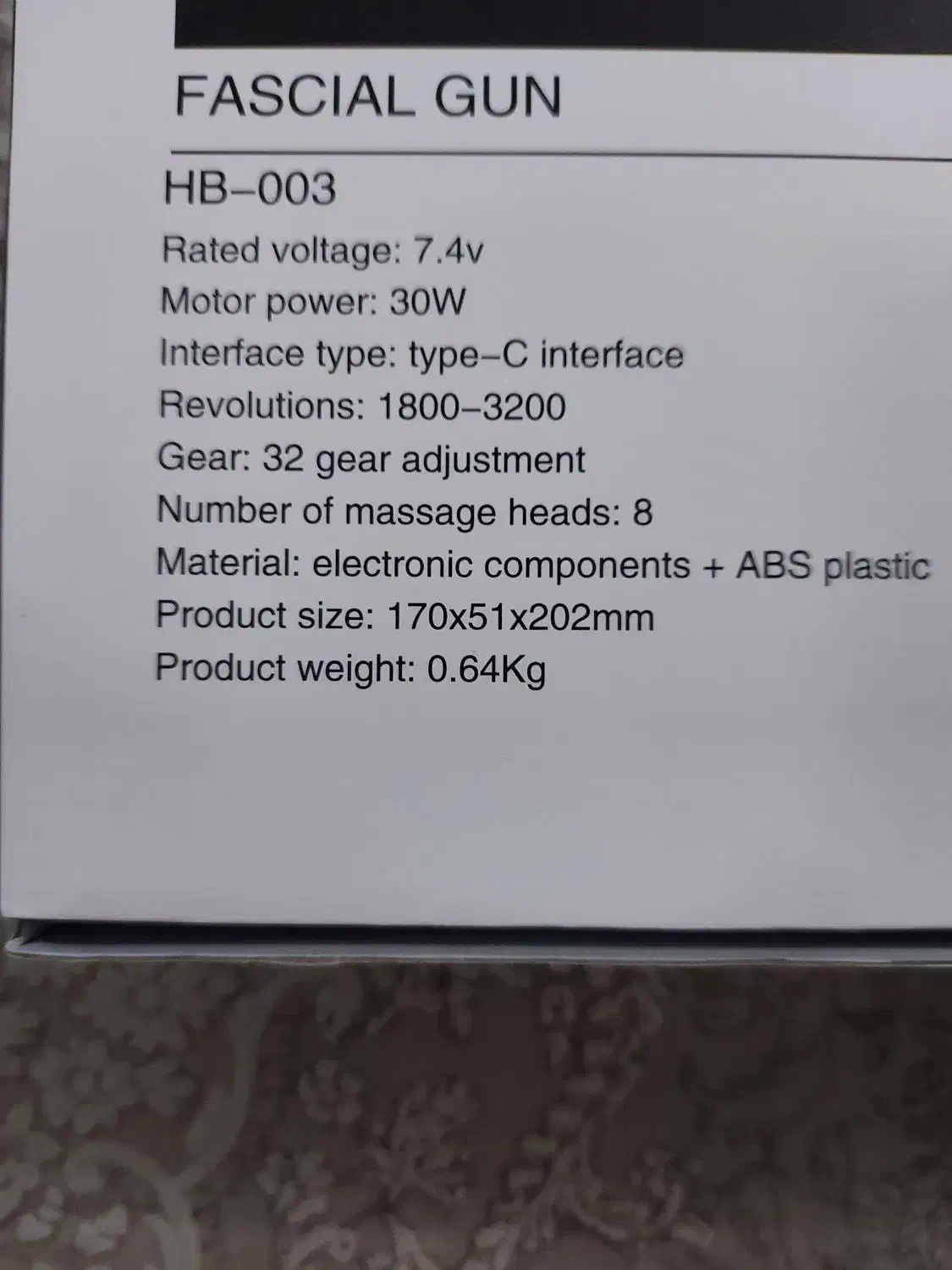 ماساژور تفنگی مدل hb003|تجهیزات ورزشی|شاهینشهر, نظامی|دیوار