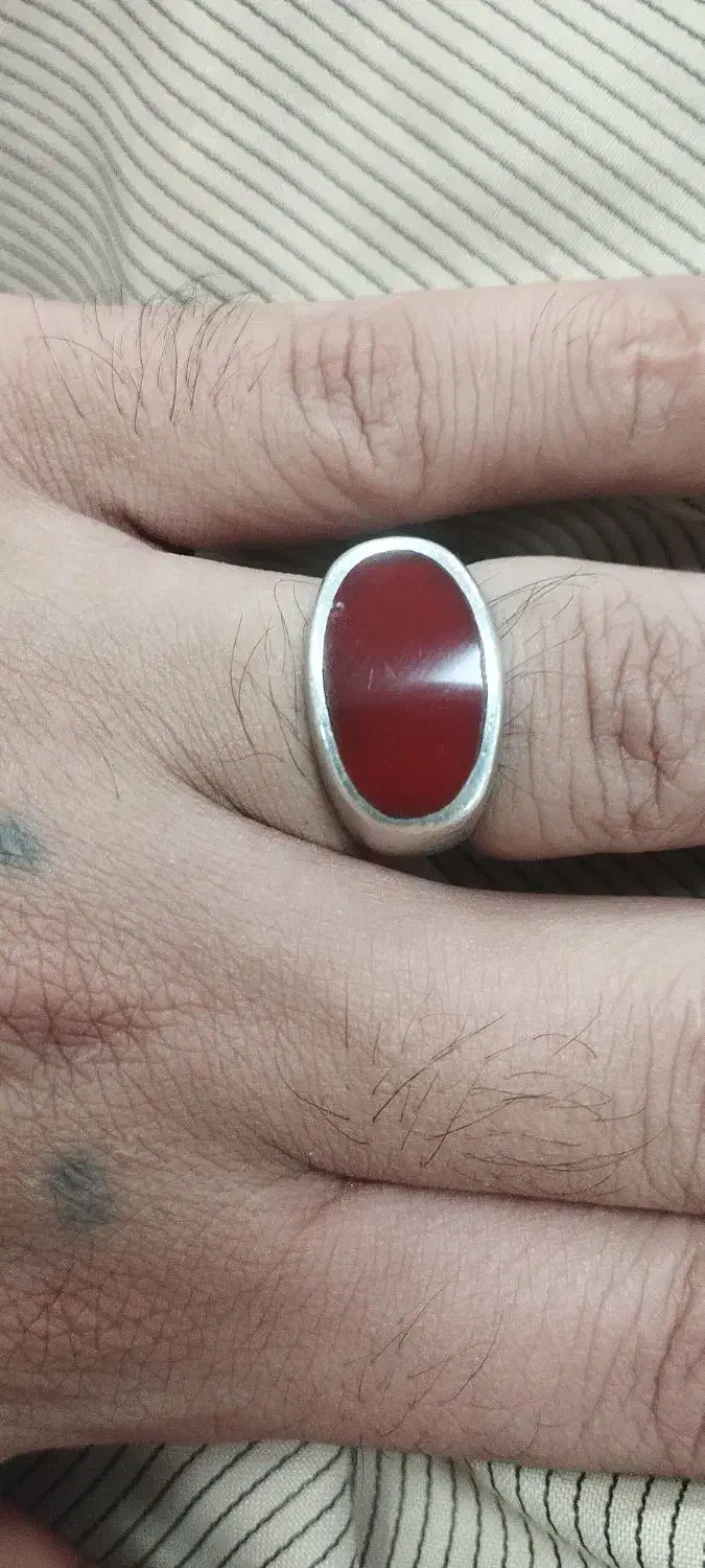 انگشتر عقیق یمنی شرط اصلی|جواهرات|اهواز, کوی مندلی(سه راه خرمشهر)|دیوار