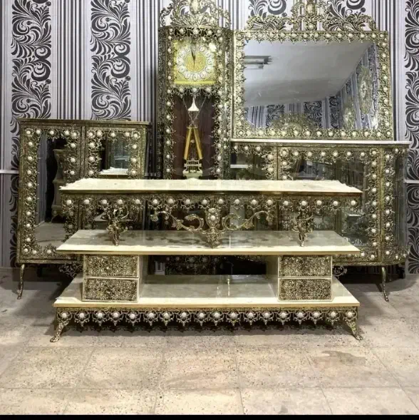 ست برنجی|بوفه، ویترین، کنسول|تهران, مشیریه|دیوار