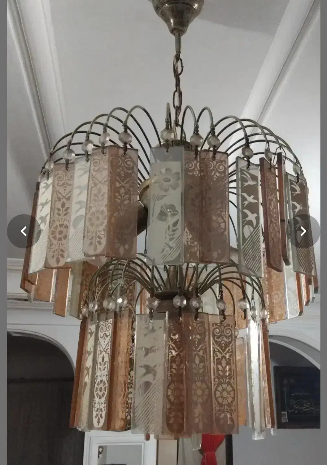 لوستر کلاسیک شیک|لوستر و چراغ آویز|رشت, شهرک آیت الله منتظری|دیوار