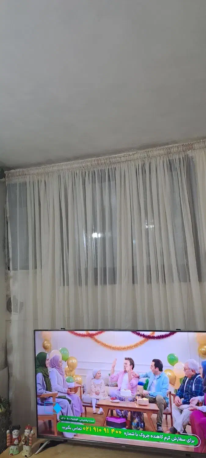 پرده حریر در حد نو|پرده، رانر، رومیزی|رشت, ساغری سازان|دیوار