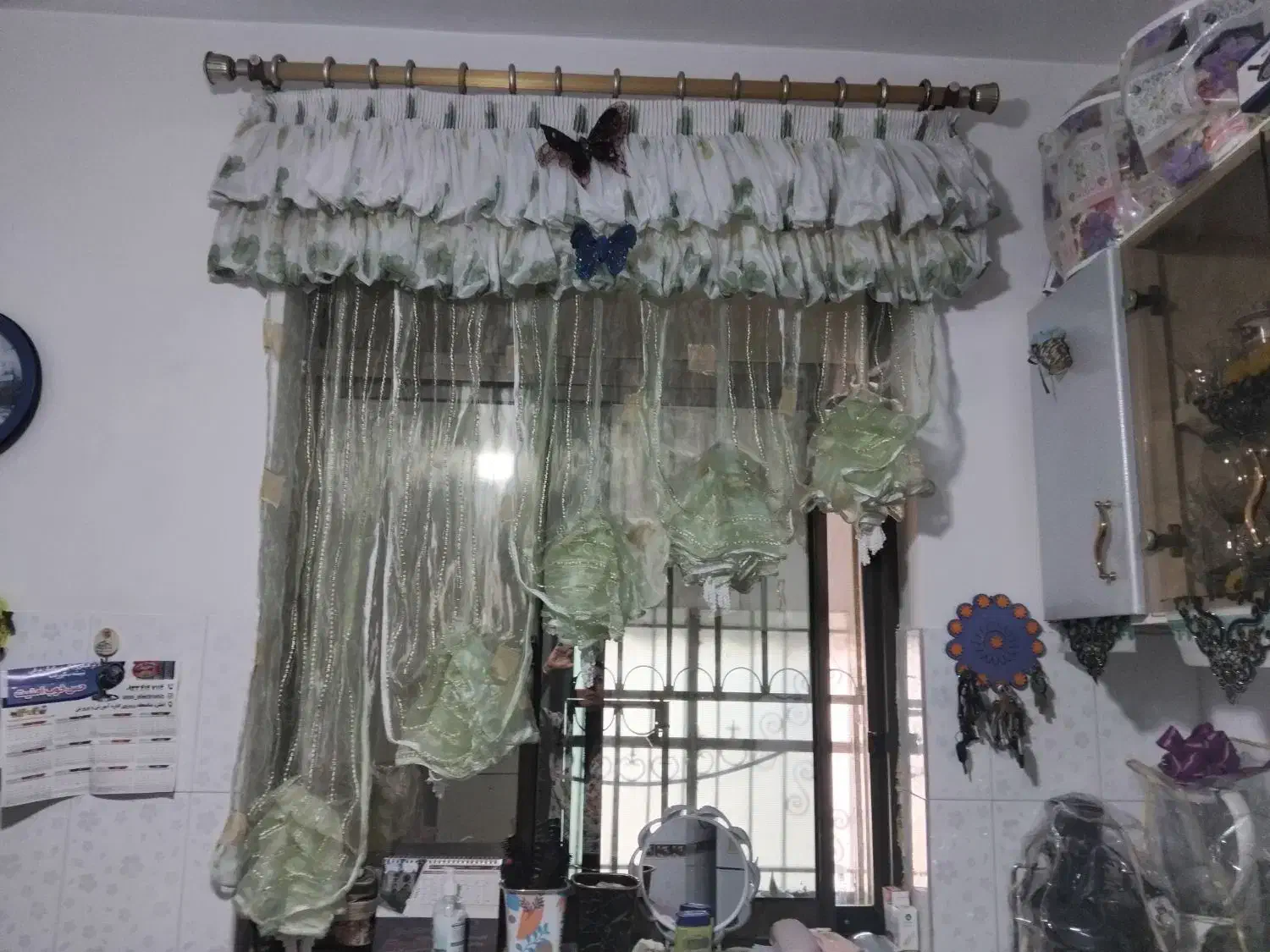 پرده آشپر خانه|پرده، رانر، رومیزی|املش, |دیوار