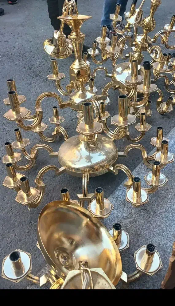 فروش و خرید لوستربرنج. برنز.تزئینات برنج. برنز|لوستر و چراغ آویز|اراک, |دیوار