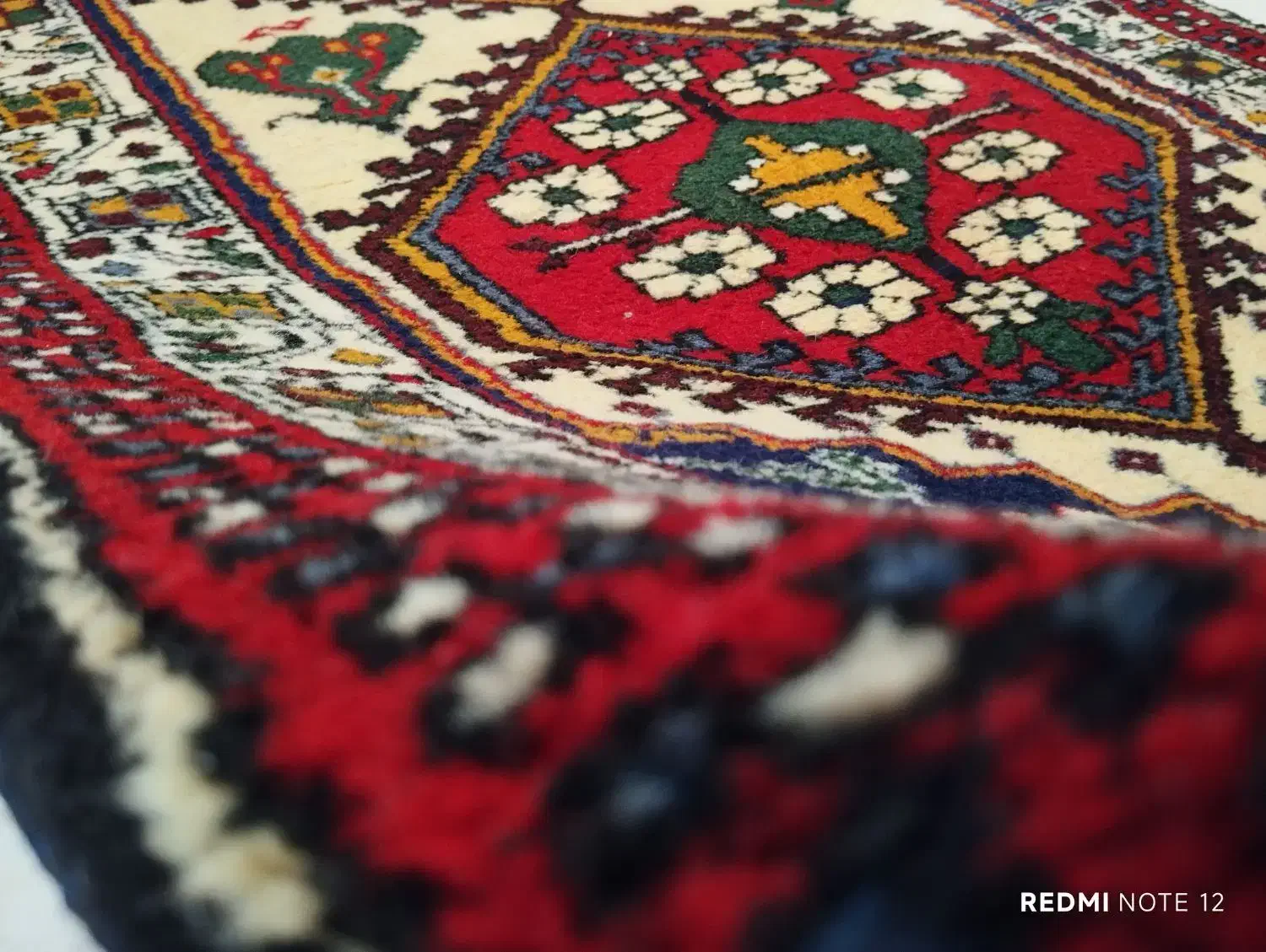 فرش دس بافت|فرش|زرندیه, |دیوار