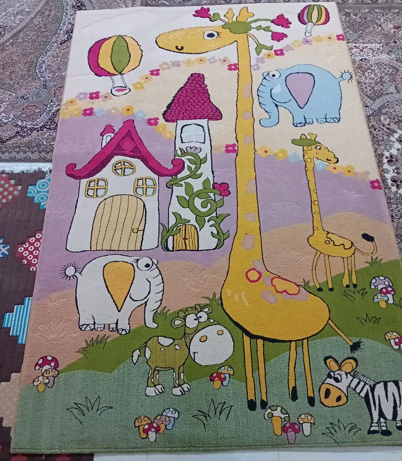 گلیم فرش اتاق بچه ۶ متری|فرش|کرمانشاه, |دیوار