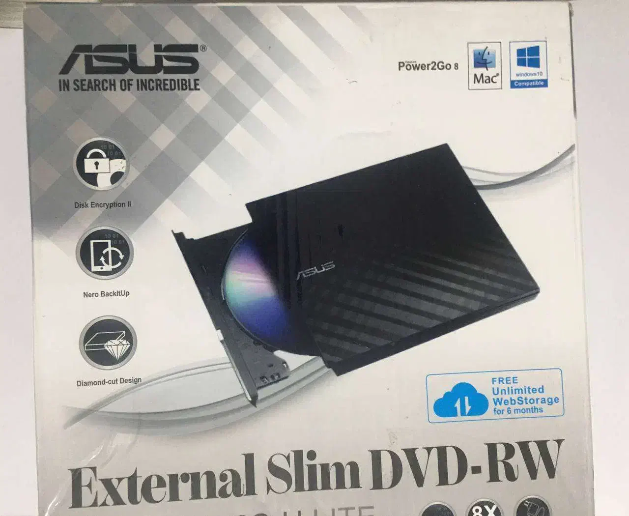 درایو DVD اکسترنال ایسوس مدل SDRW-08D2S-U Lite نو|قطعات و لوازم جانبی رایانه|تهران, تهران‌نو|دیوار