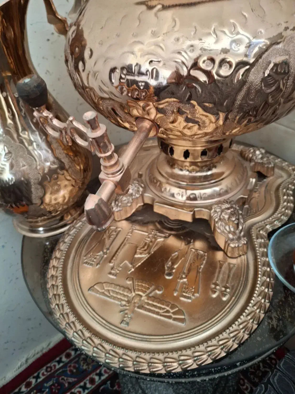 سماور  دکوری بزرگ|صنایع دستی و سایر لوازم تزئینی|مبارکه, |دیوار