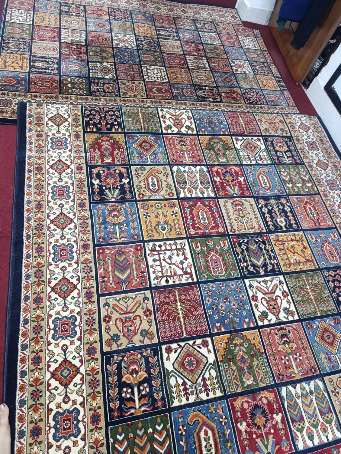 دو عدد فرش متری زیبا و خوش رنگ و ضخیم|فرش|اردبیل, |دیوار