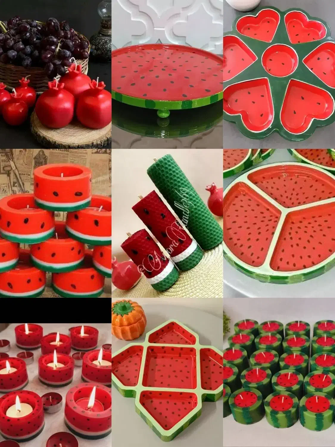 شمع یلدایی و سنگ مصنوعی یلدا|صنایع دستی و سایر لوازم تزئینی|بندر ماهشهر, |دیوار