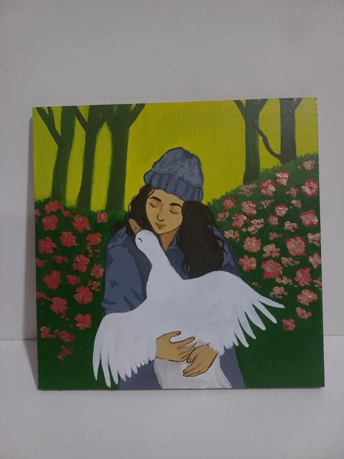 تابلو نقاشی اکریلیک اختصاصی ( حیوانات خانگی)|تابلو، نقاشی، عکس|شیراز, آزادگان|دیوار