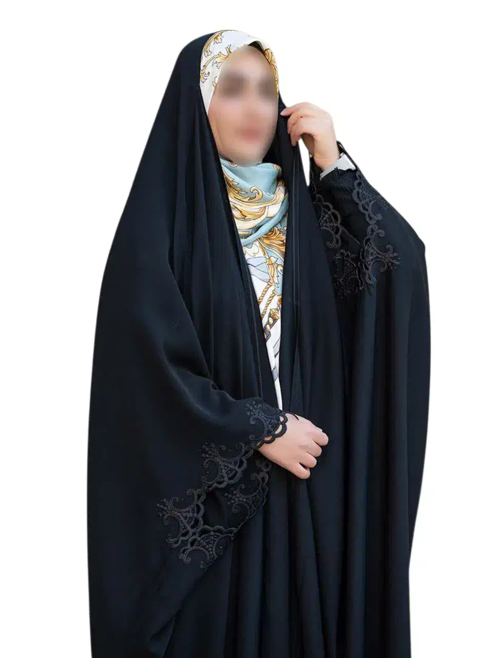 چادر مشکی عربی گلدوزی نازنین (تنوع پارچه) کد 12016|لباس|دزفول, |دیوار