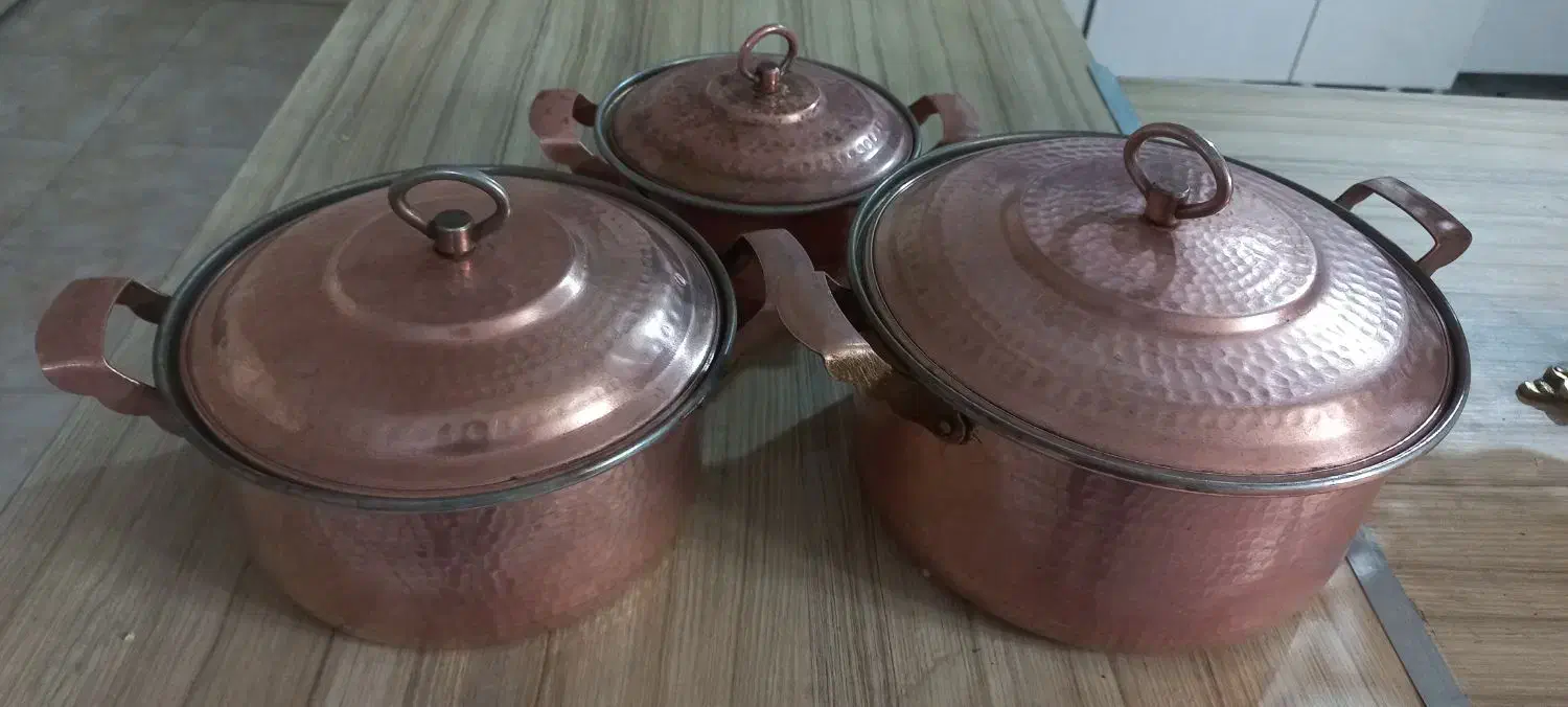 قابلمه مسی سنگین وزن|ظروف پختوپز|قرچک, میرزائی جنوبی|دیوار