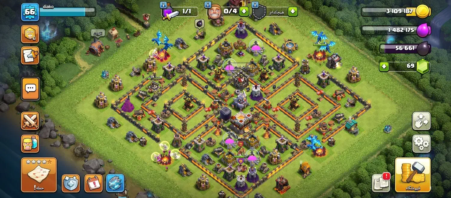 کلش آف کلنز تالان 11نیمه مکس|کنسول، بازی ویدئویی و آنلاین|مریوان, |دیوار