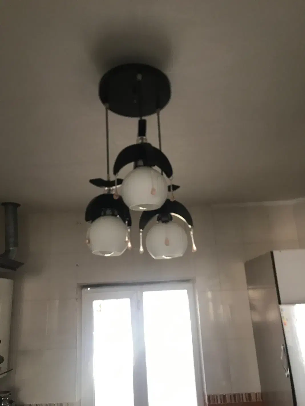 لوستر/ لوستر سه حباب/لوستر اشپزخانه|لوستر و چراغ آویز|گلپایگان, |دیوار