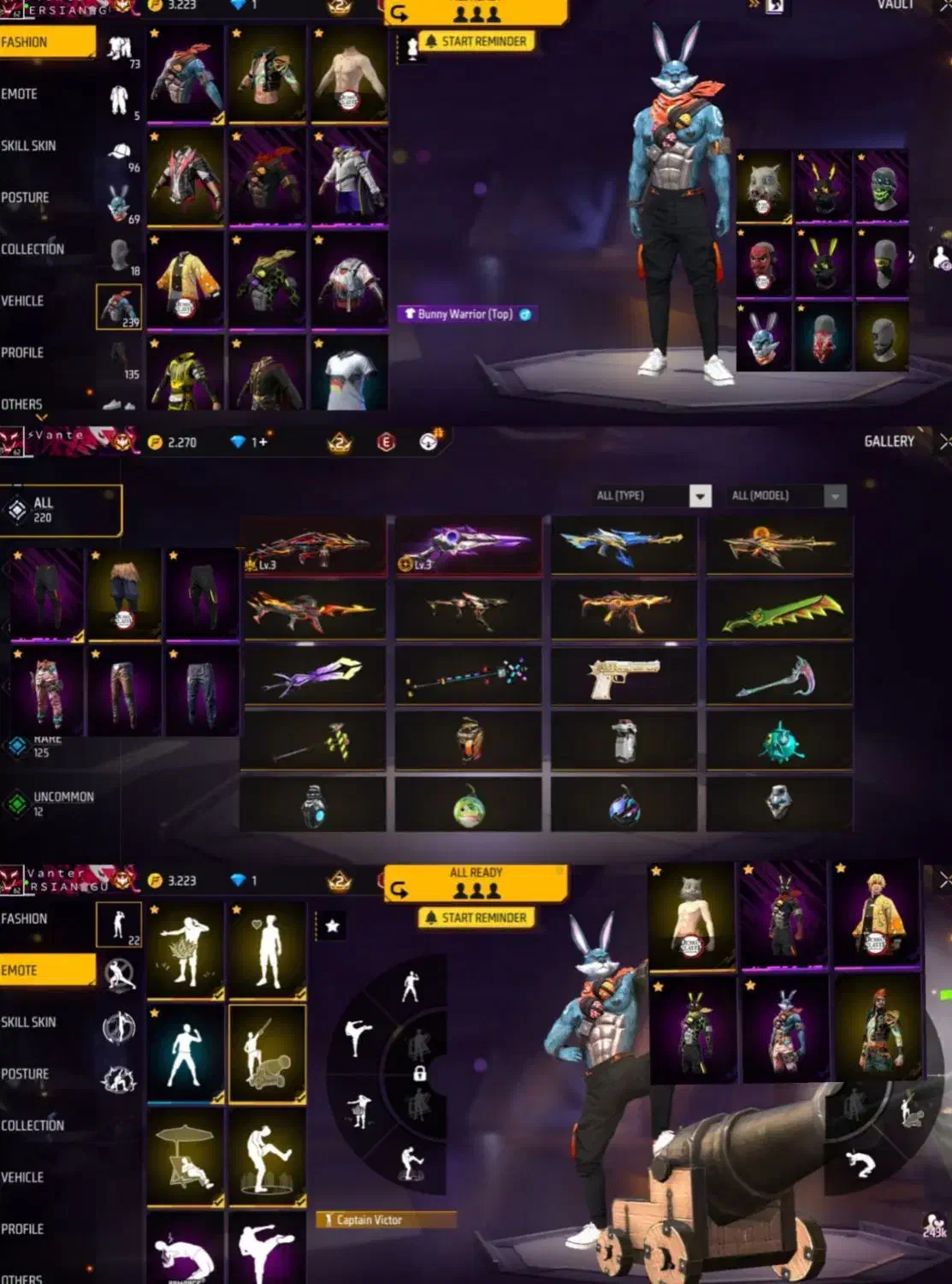 اکانت فری فایر|کنسول، بازی ویدئویی و آنلاین|گرگان, |دیوار