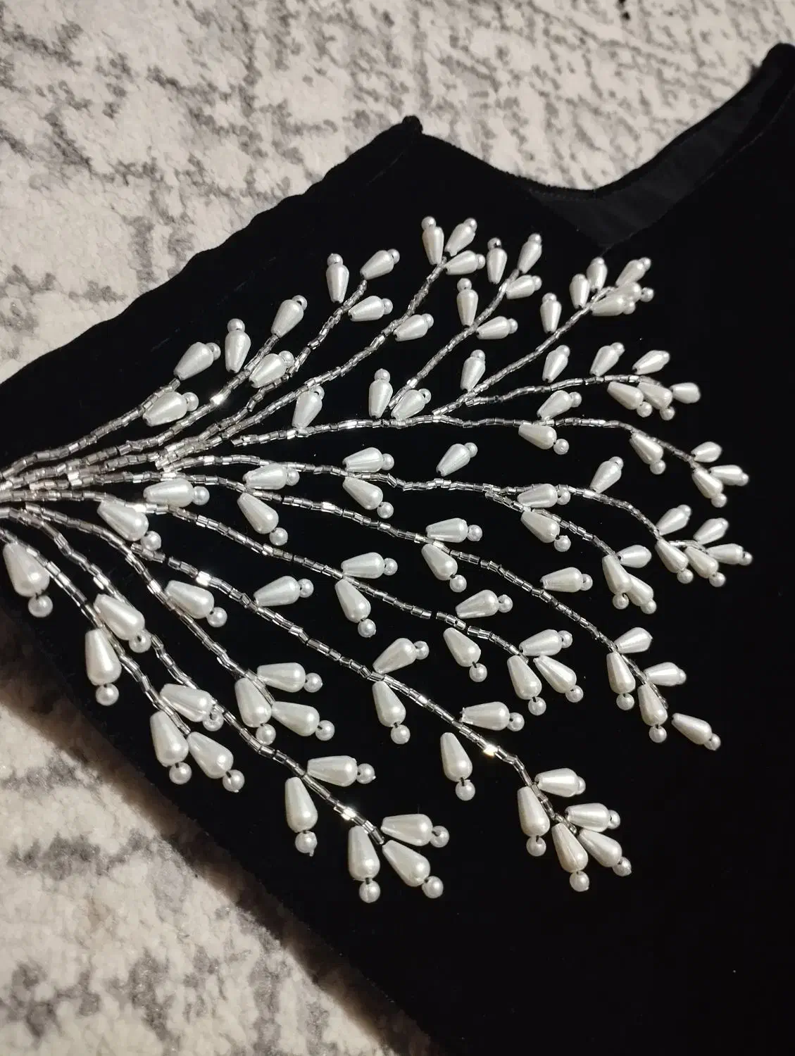 جلیقه وست مجلسی زنانه جواهر دوزی یلدایی مرواریدی|لباس|شیراز, شهرک ترکان|دیوار