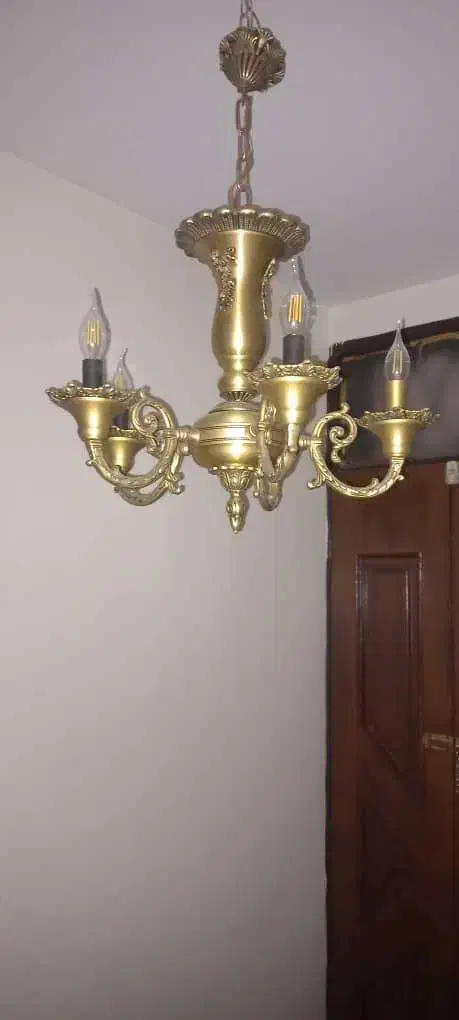 لوستر برنزی|لوستر و چراغ آویز|تهران, شهرک آزمایش|دیوار