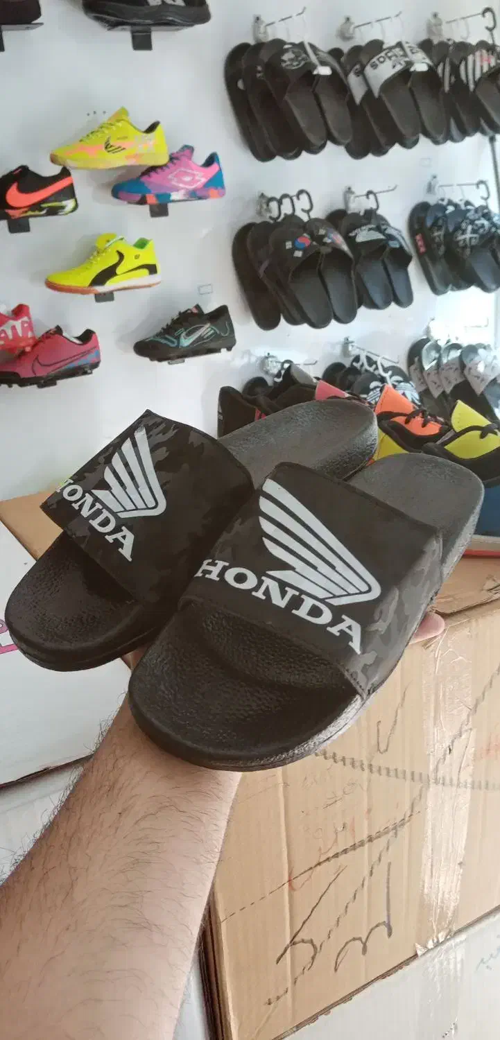 دمپایی صندل های ادیداس هوندا پرچمی شبرنگی|کیف، کفش، کمربند|قم, ولیعصر|دیوار