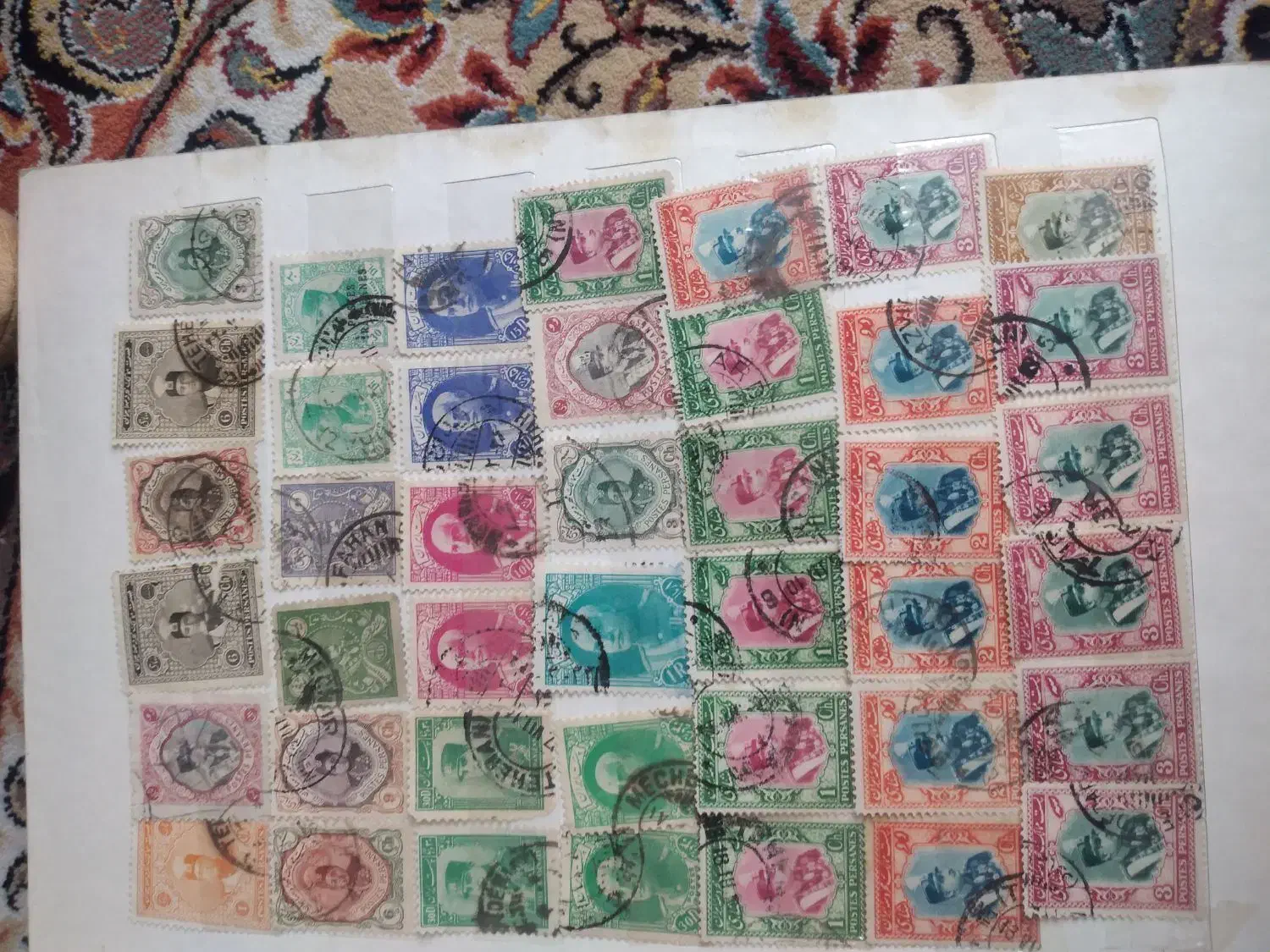 آلبوم تمبر پهلوی و قاجار۱۰۰۵ تا تمبر|کلکسیون سکه، تمبر، اسکناس|تهران, آرارات|دیوار