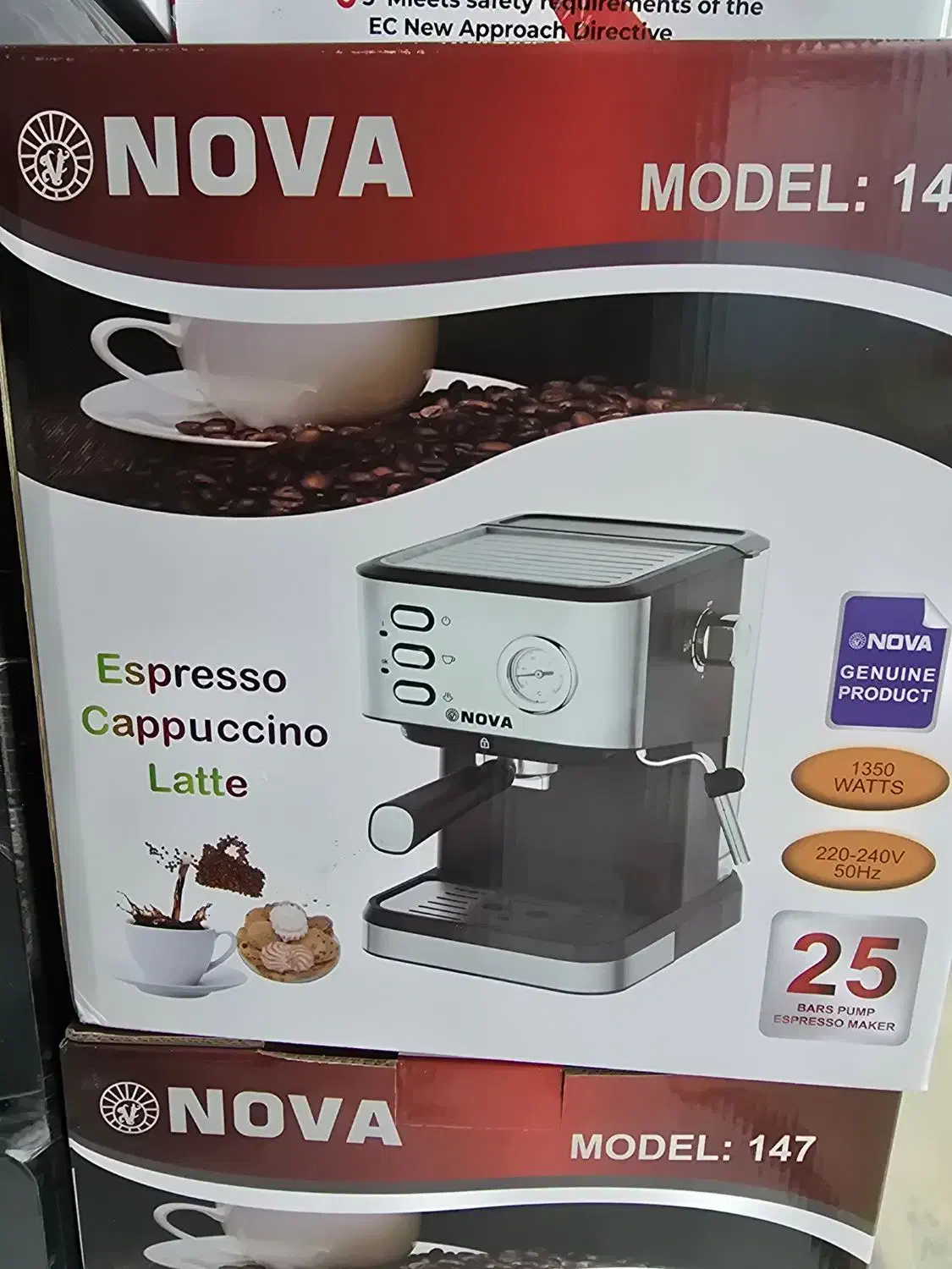 قهوه ساز نوا ۱۴۷ اصلی ۲۵ بار  عمده|سماور، چای‌ساز، قهوه‌ساز|چغادک, |دیوار