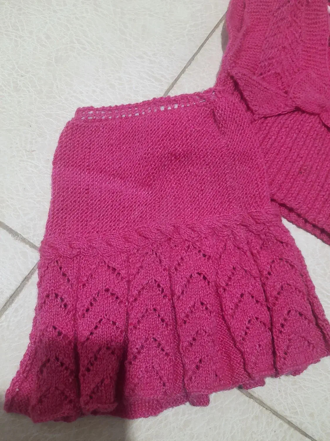 لباس دخترانه بافت با دست یلدایی و غیر یلدا|کفش و لباس بچه|اصفهان, کنگاز|دیوار