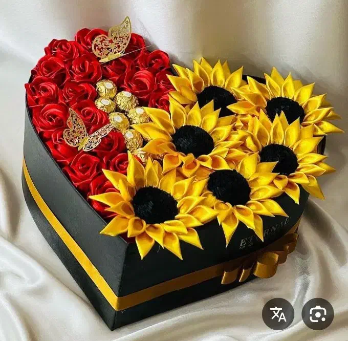 گل لاله، آفتابگردان روبانی|گل مصنوعی|ملایر, |دیوار