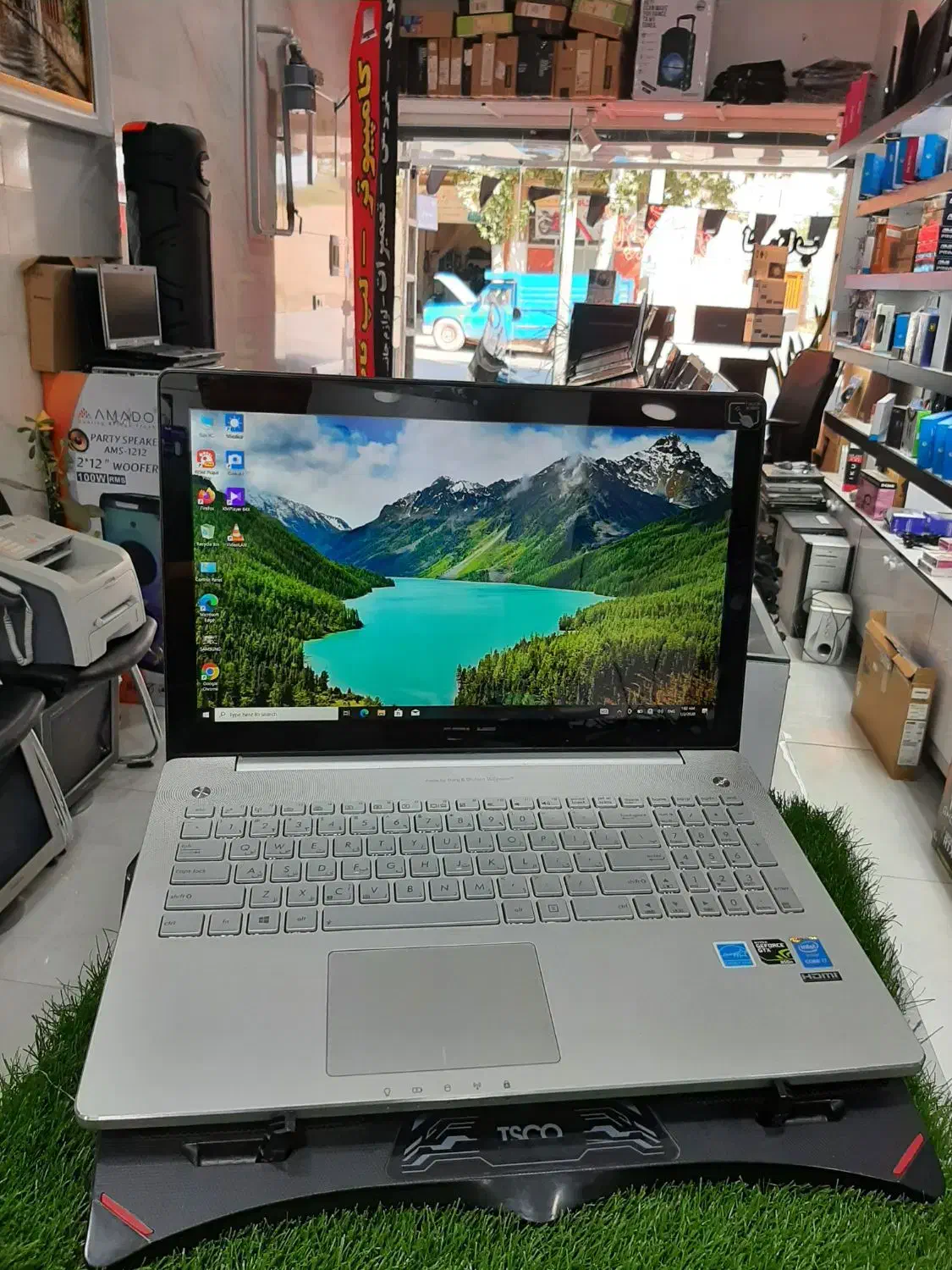 لپ تاپ ASUS i7 گرافیک مجزا ۴ گیگ GTX صفحه لمسی|رایانه همراه|خمین, |دیوار
