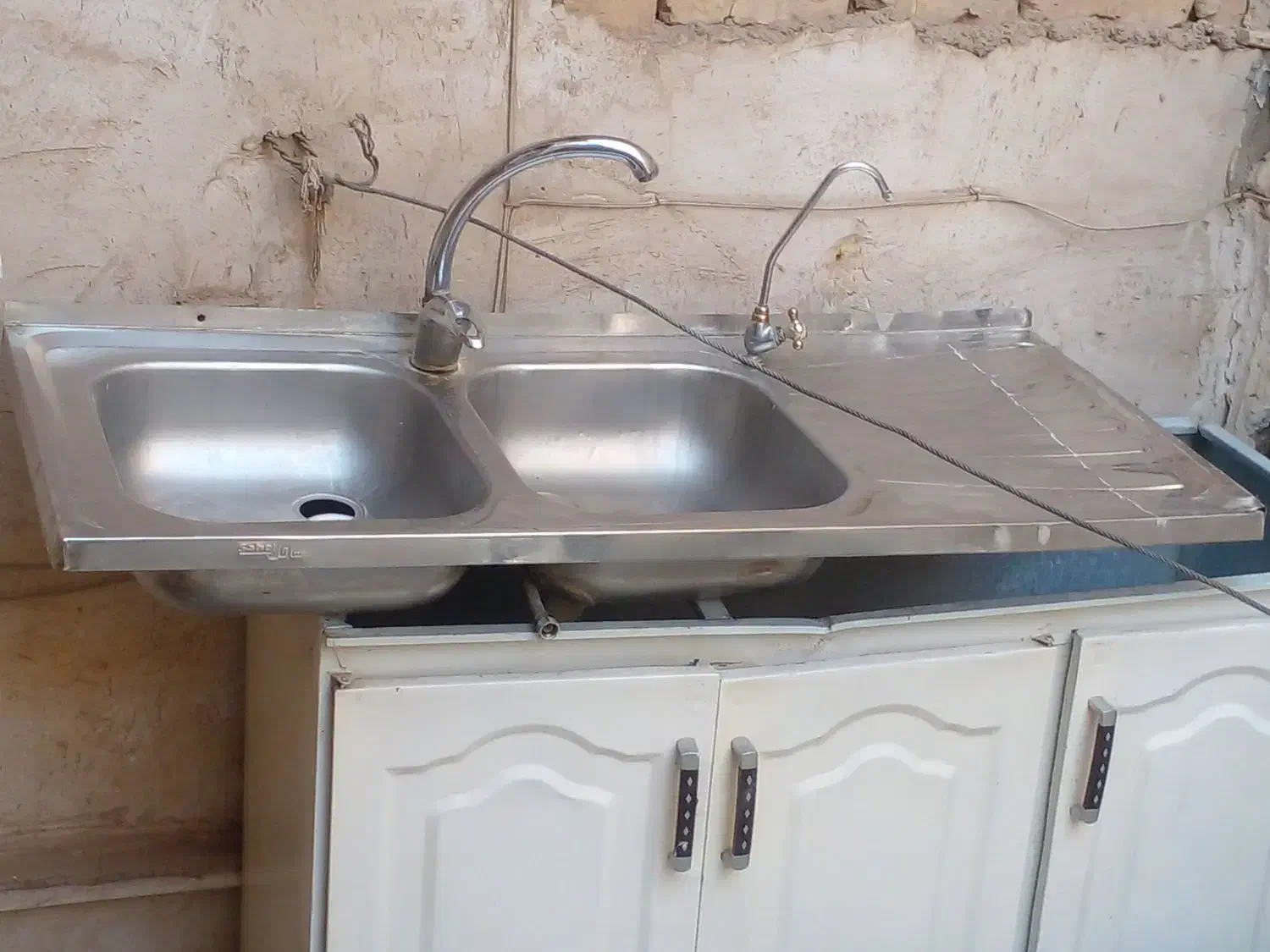 کابینت فلزی ۳ متر دیواری وزمینی همراه باسینک وشیر|مصالح و تجهیزات ساختمان|آران و بیدگل, |دیوار