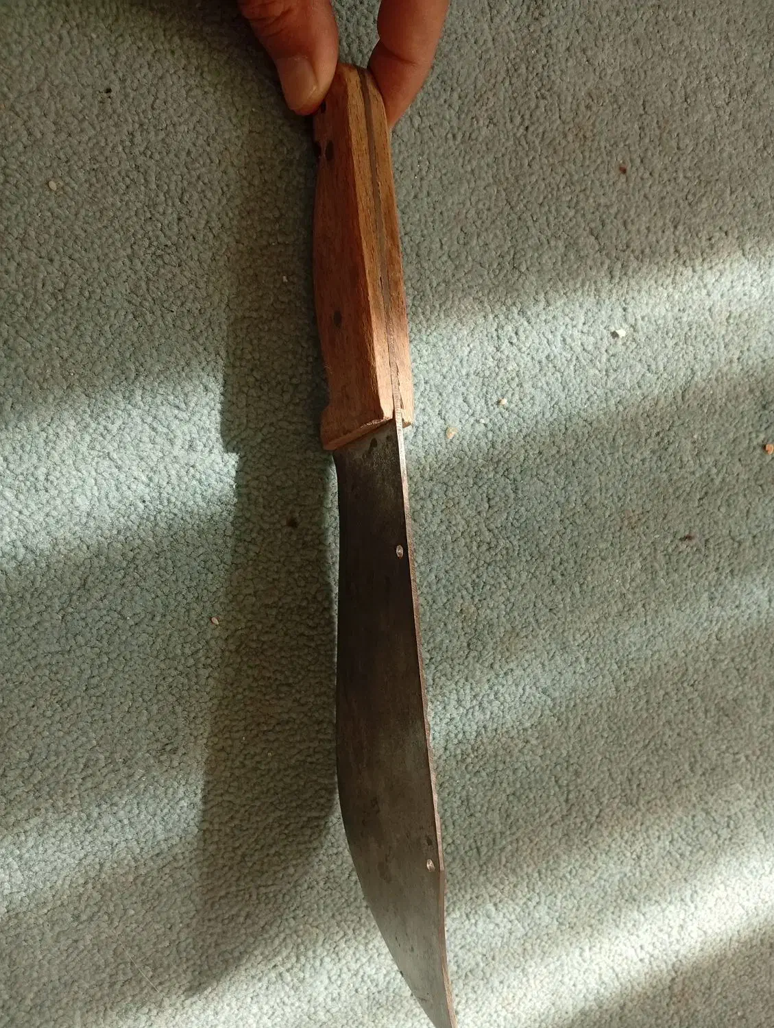 چاقو دست ساز وآینه موتور|کوهنوردی و کمپینگ|بروجرد, |دیوار