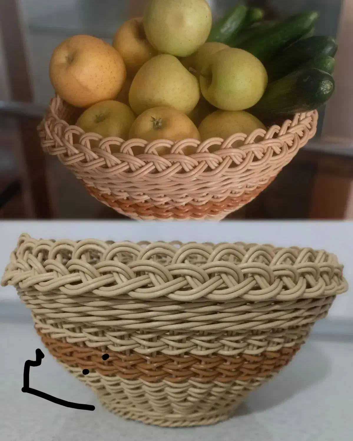 بافت سبد اول سفارش،بعد بافت و تحویل|ظروف نگهدارنده، پلاستیکی، یکبارمصرف|بیرجند, |دیوار