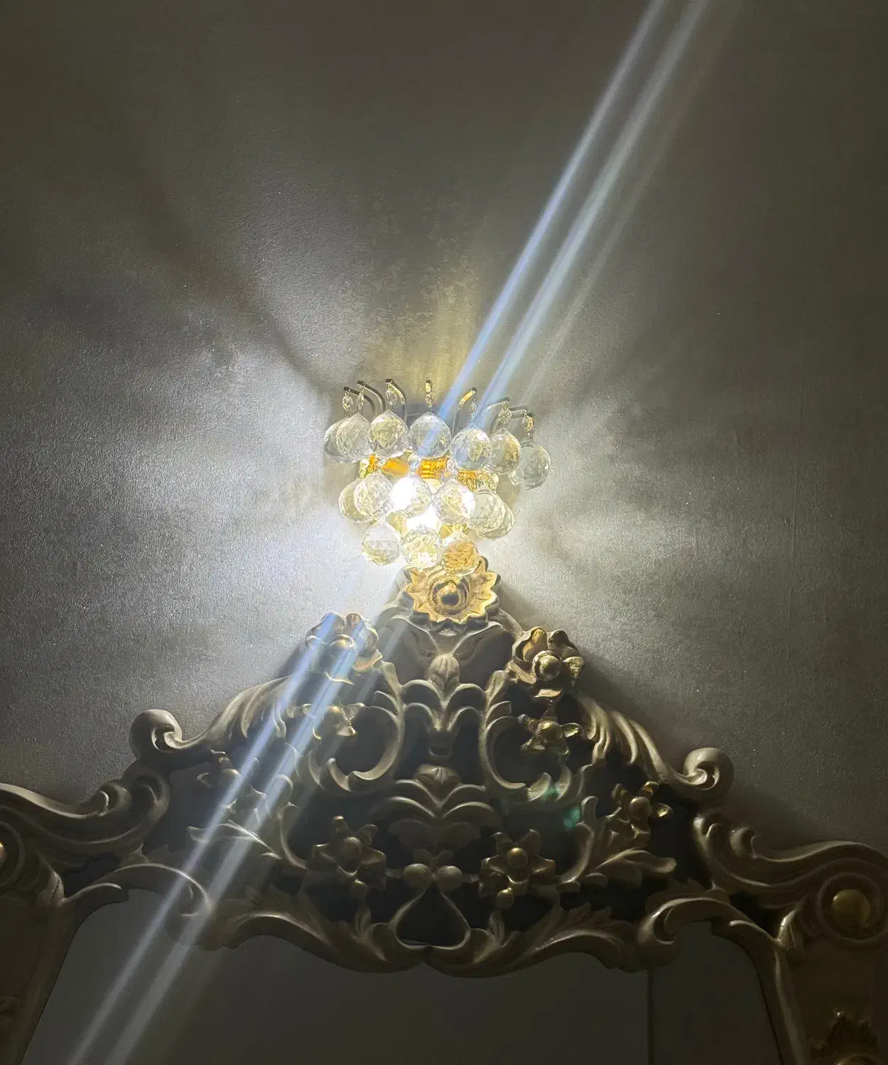 دیوارکوب کریستالی|لوستر و چراغ آویز|اسلامشهر, شهرک قائمیه|دیوار