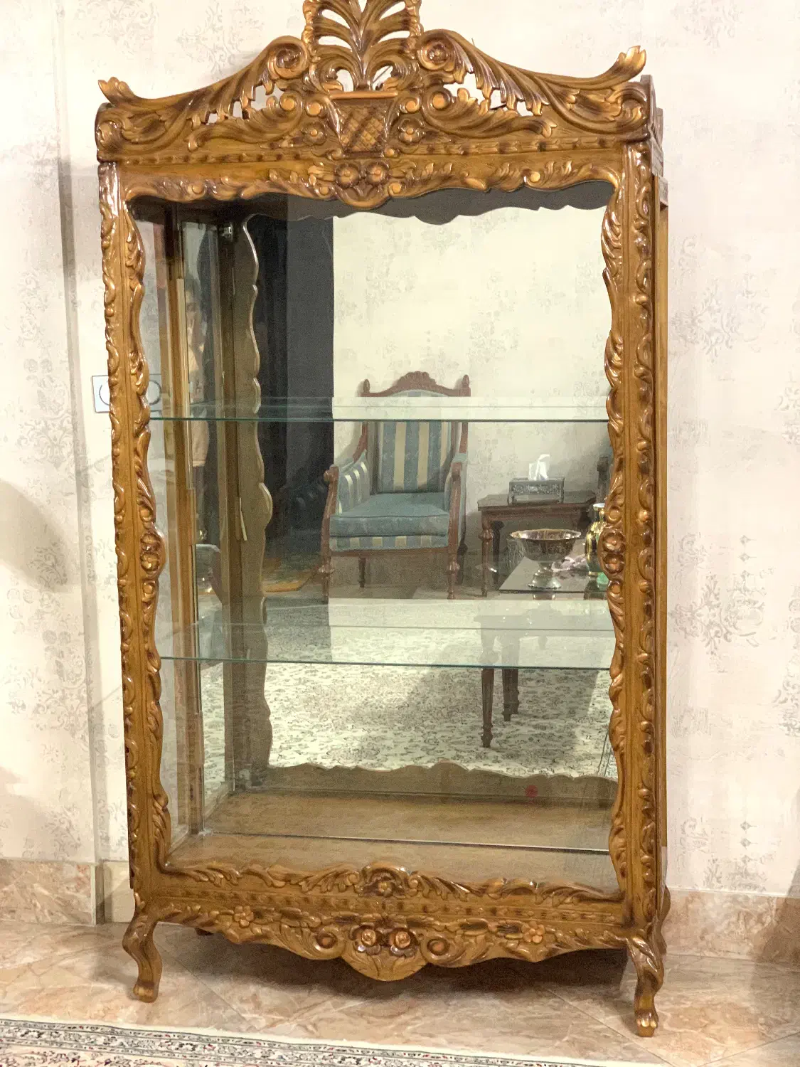 ویترین چوب گردو|بوفه، ویترین، کنسول|ورامین, ورامین|دیوار