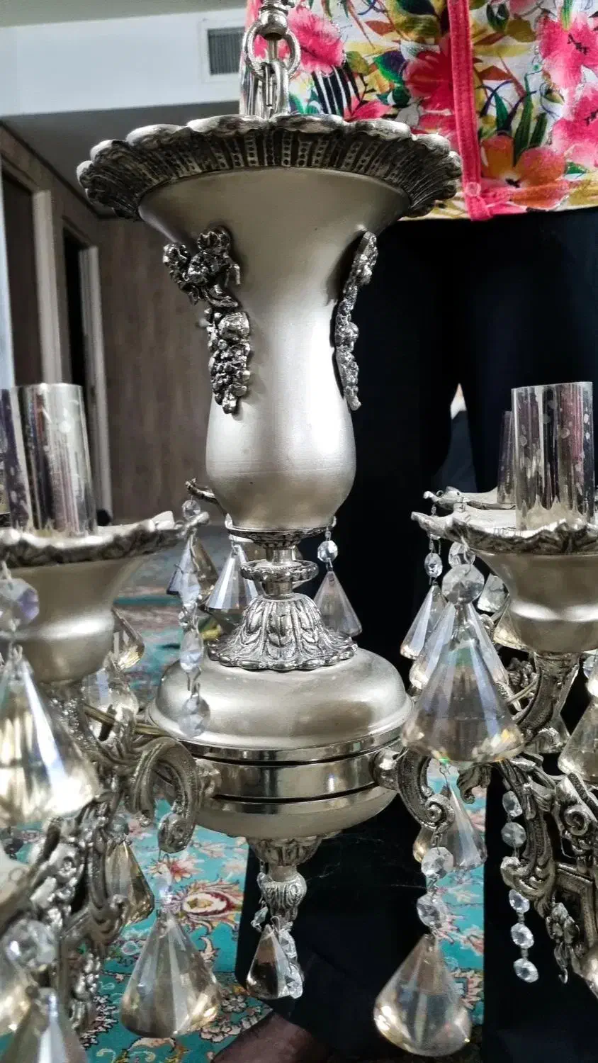 ترک،۱۰شاخه،برنز دودی،|لوستر و چراغ آویز|مشهد, امامیه (شهرک غرب)|دیوار