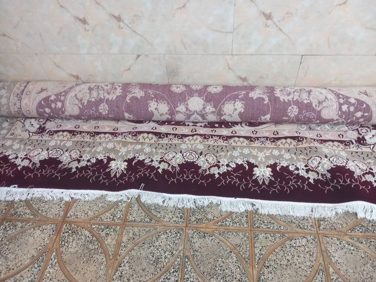 فرش ۱۲متری زرشکی.. موقعیت فامنین|فرش|فامنین, |دیوار