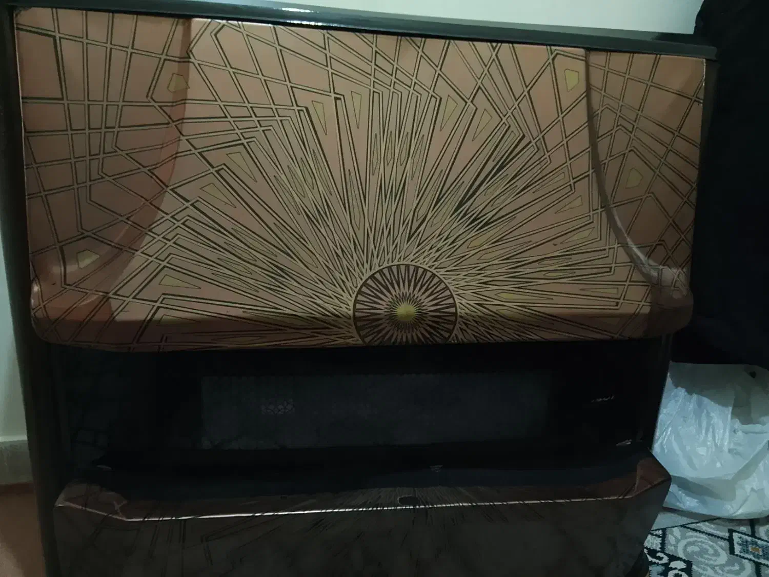 بخاری طرح شومینه ای|بخاری، هیتر، شومینه|سهند, |دیوار