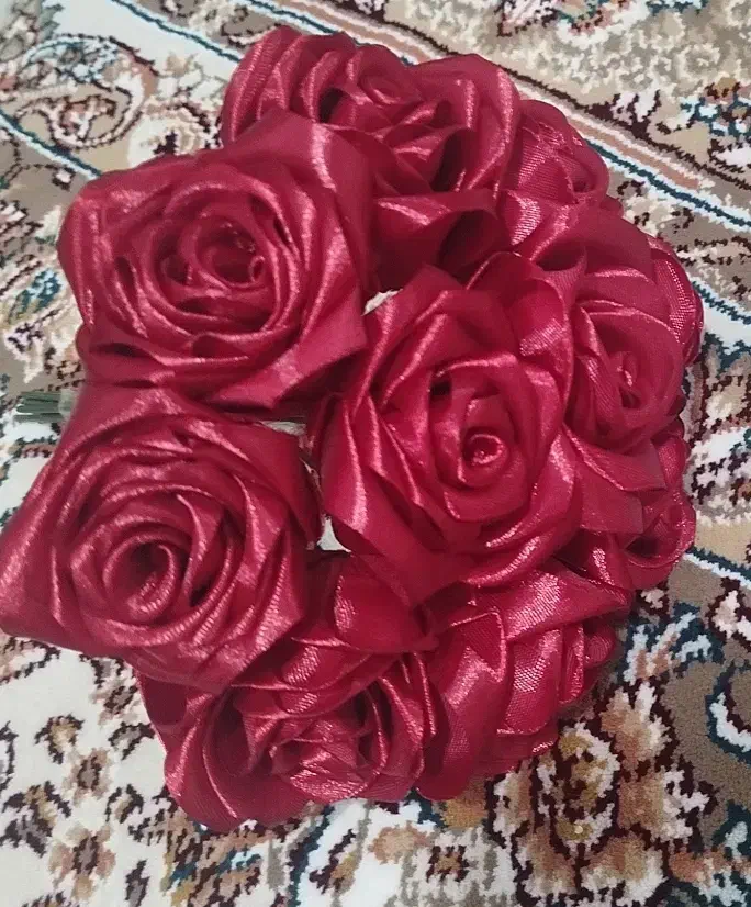 گل 10 شاخه مصنوعی زرشکی|گل مصنوعی|مهاباد (آذربایجان غربی), |دیوار