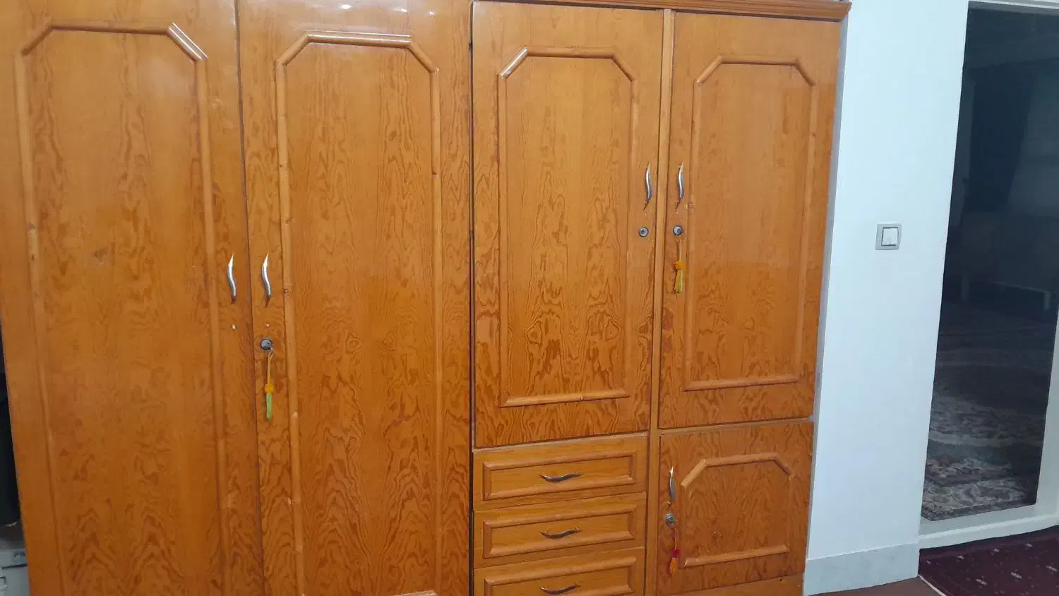 کمد چوبی|جاکفشی، کمد، دراور|گمیشان, |دیوار