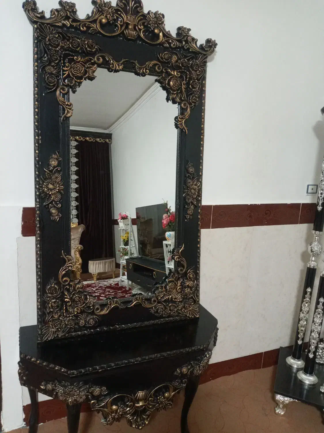 ساعت و آینه کنسول|ساعت دیواری و تزئینی|کامیاران, |دیوار