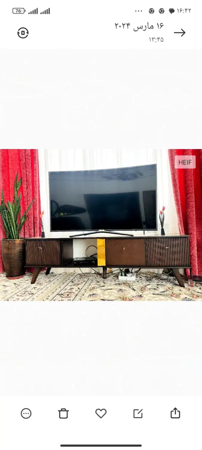 اینه وکنسول ومیزتلویزیون|بوفه، ویترین، کنسول|جوانرود, |دیوار