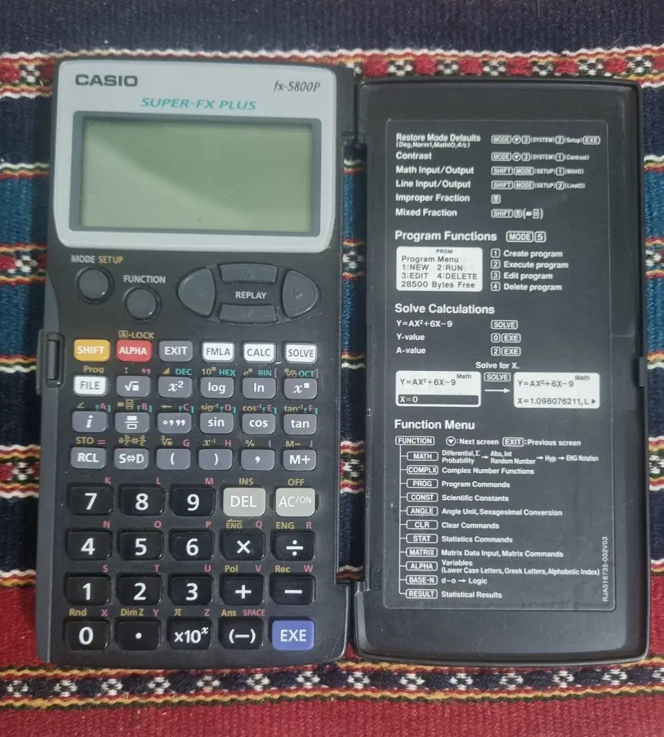 ماشین حساب کاسیو ۵۸۰۰|لوازم التحریر|کرمان, |دیوار