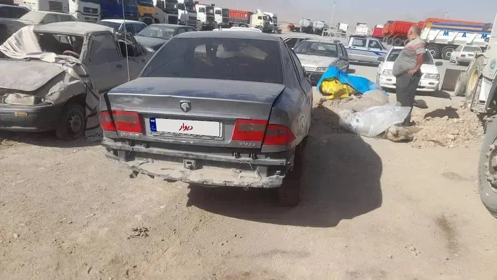 سمند دوگانه تصادفی|خودرو سواری و وانت|فولادشهر, مدیسه|دیوار