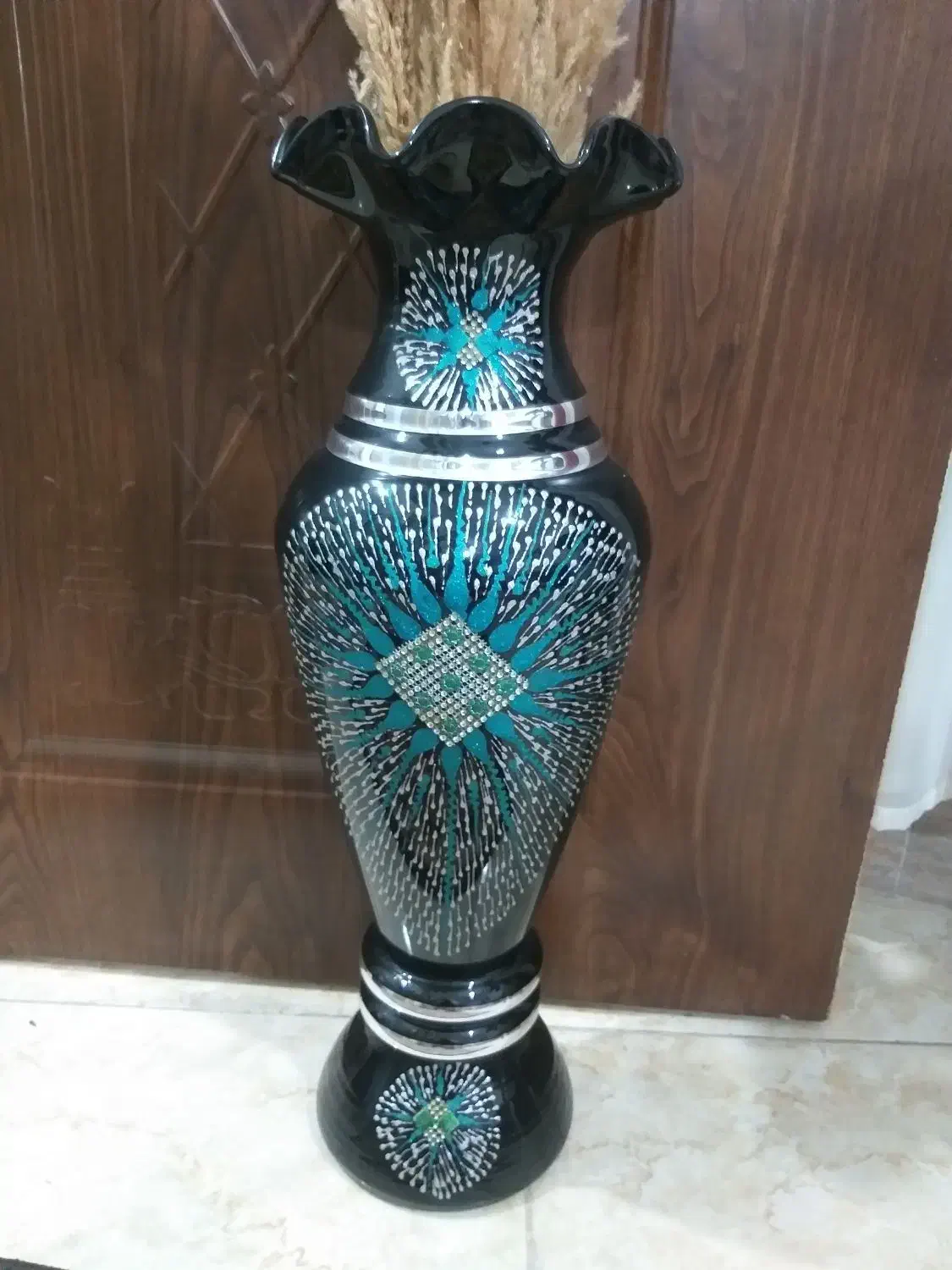 ست گلدان و گلاب پاش تزینی سرامیک|صنایع دستی و سایر لوازم تزئینی|رشت, دخانیات|دیوار